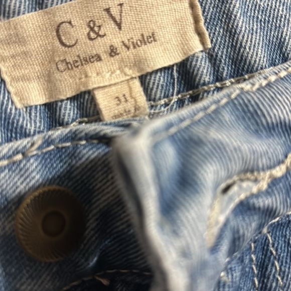 Chelsea and violet straight leg call embroidery jeans 32” - Picture 8 of 8